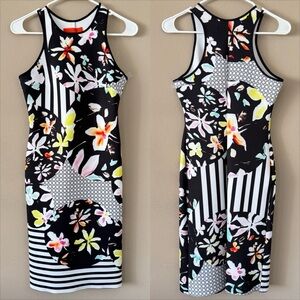 NWT Clover Canyon Multicolor Floral Discs Dress Size M